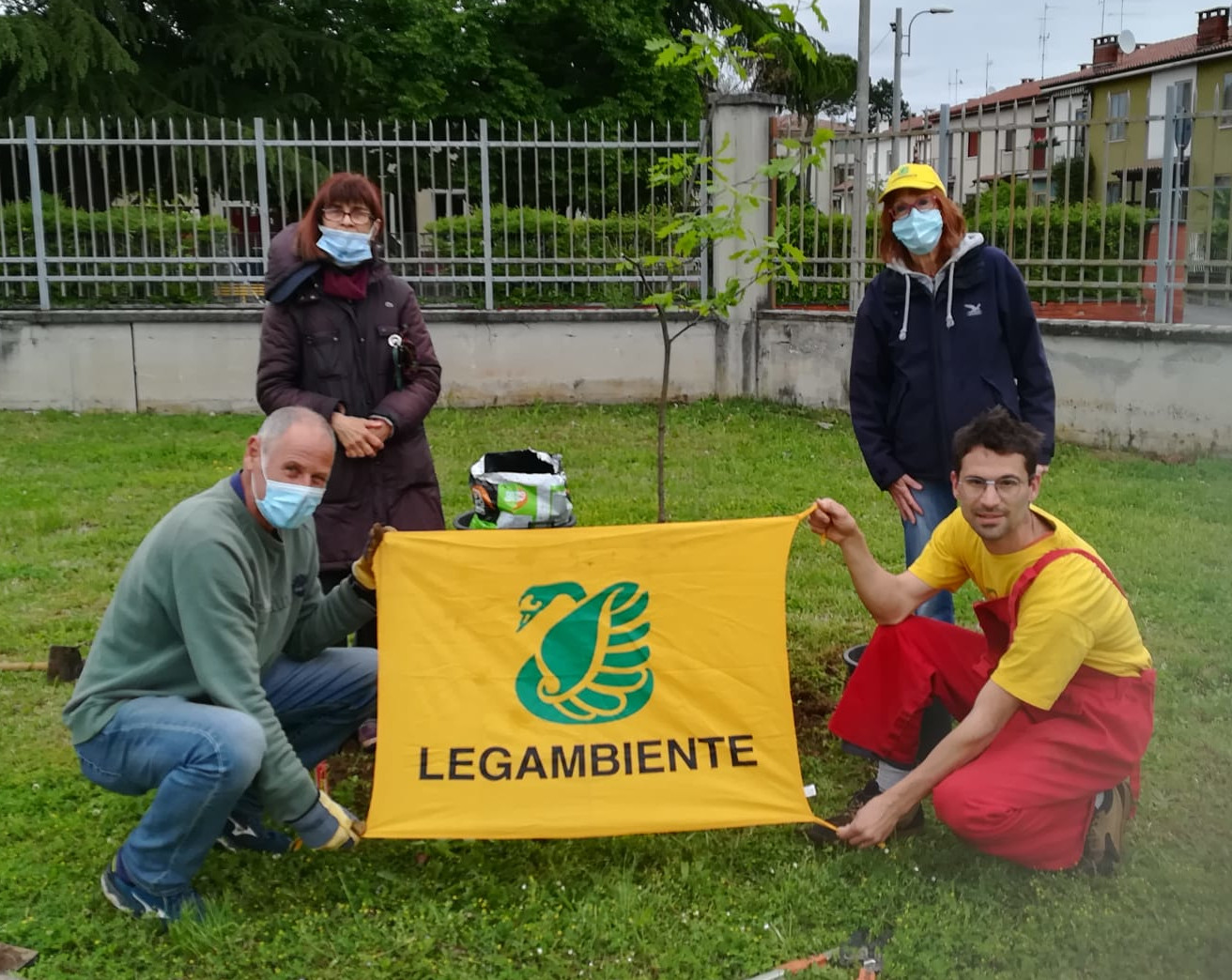 Immagine per Un albero in ricordo delle vittime del Covid, l'ospedale di Gorizia diventa più verde